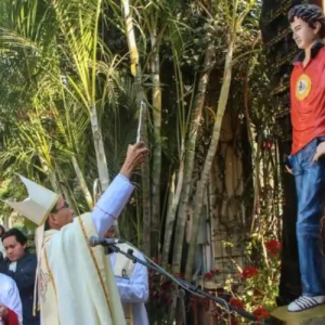 緬甸教區為聖阿庫蒂斯像揭幕 在戰亂中傳希望