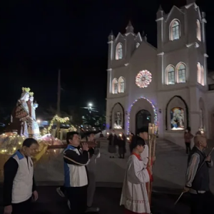 燭光遊行 天主教嘉義教區傳統中華聖母朝聖地迎新年蒙天主祝福