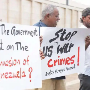 斯里蘭卡神職人員加入抗議美國侵略委內瑞拉